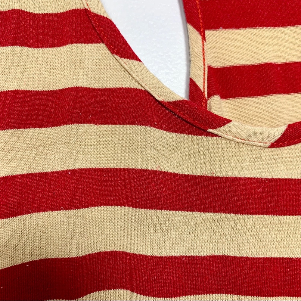 Red Haute Stripped Tank Top - Picture 4 of 4